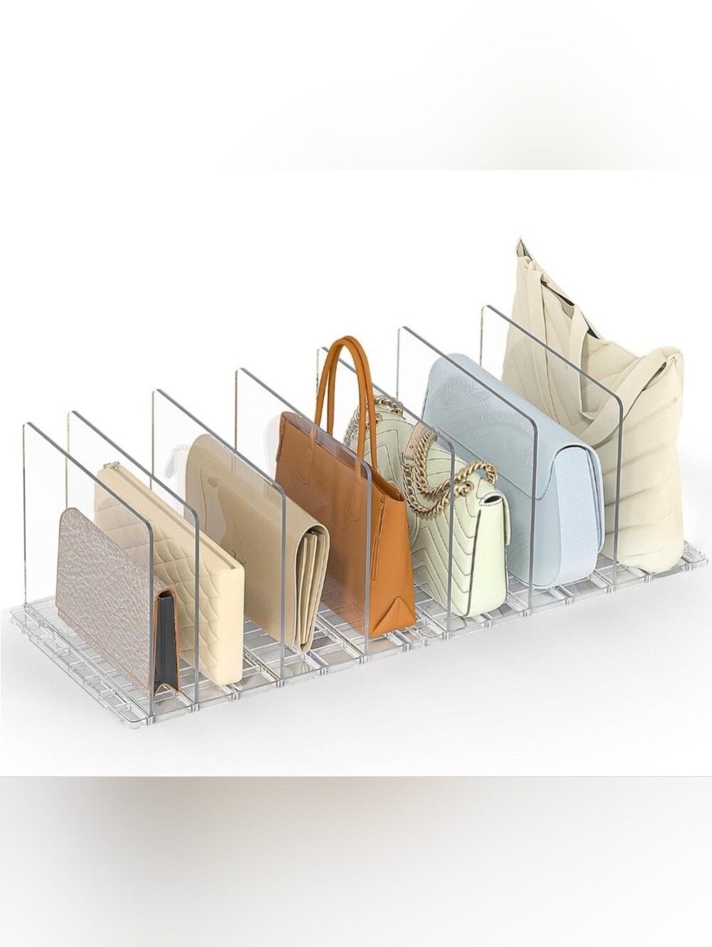Clear Acrylic Handbag & Purse Organizer